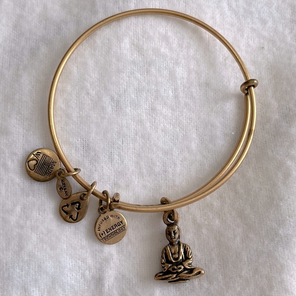 COPY - Alex and Ani Buddha Charm Bangle Bracelet, Gold - Picture 2 of 2